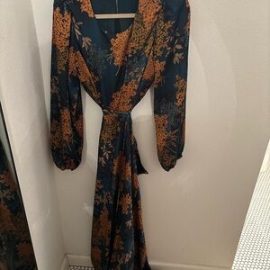 ASTR green and gold cutout dress - LIKE NEW